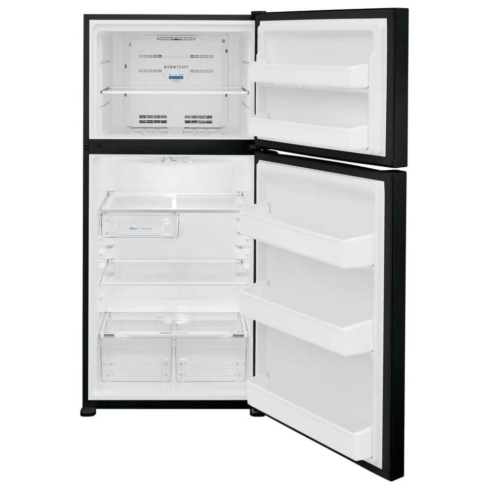 Frigidaire 18.3 Cu. Ft. Top Freezer Refrigerator - Black - Appliance Oasis