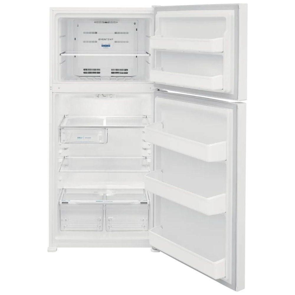 Frigidaire 18.3 Cu. Ft. Top Freezer Refrigerator - White - Appliance Oasis